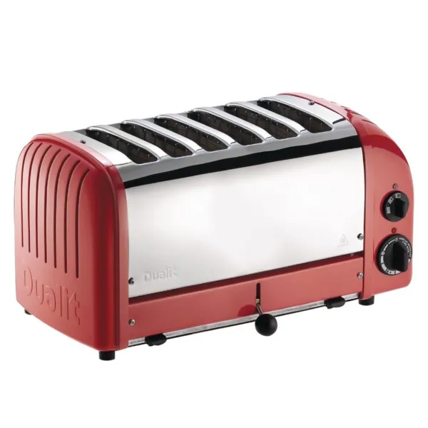 Tosteris 6 šķēlēm sarkanā krāsā - 230V