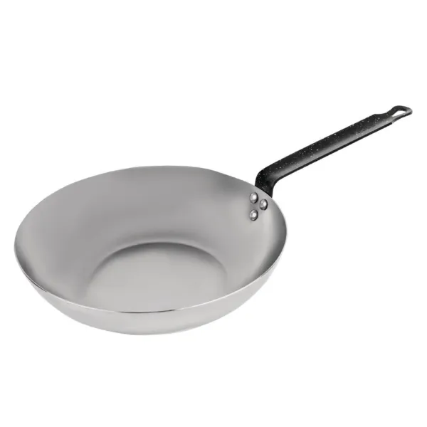 Oglekļa tērauda wok 28 cm