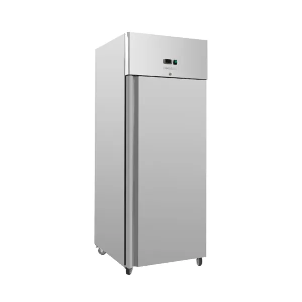 Saldēšanas Skapis no Nerūsējošā Tērauda 650 L GN 2/1, Ventilēta Dzesēšana -18/-22 °C, 1 Necaurspīdīgas Durvis, 520 W