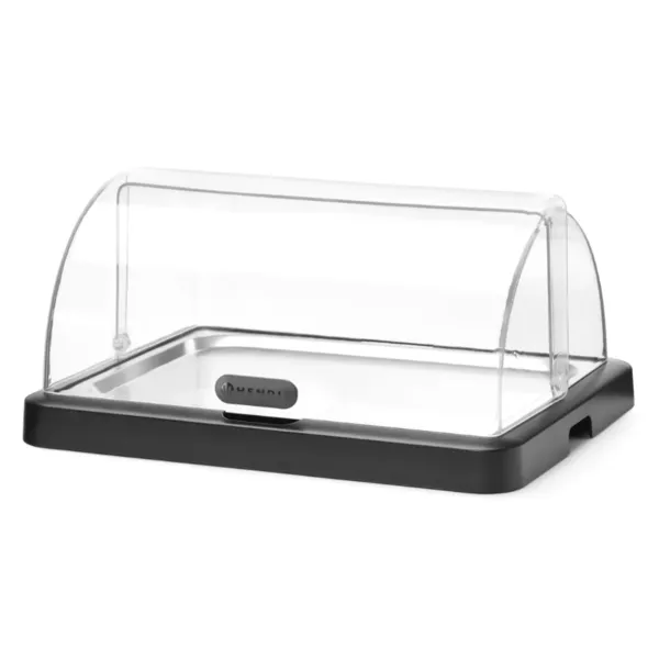 Vitrine Bufete ar Bīdāmu Vāku UNIQ - Melns