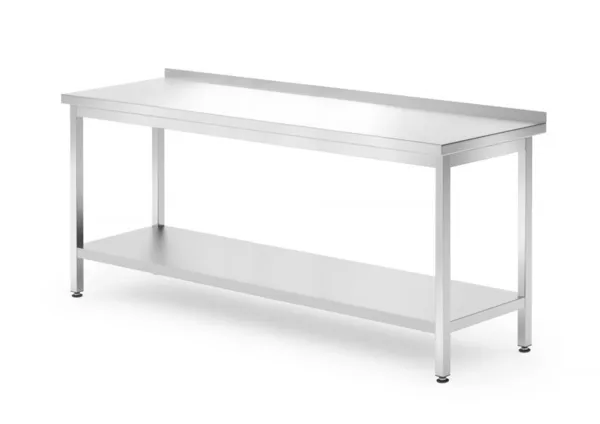 Profi Line sienas darba galds ar plauktu - D 700 x P 1800 mm