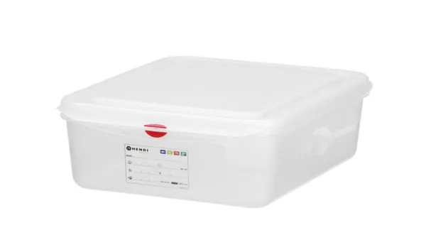 Caurspīdīgs GN Trauks 1/2 no PP - 6,5 L