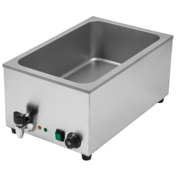 Profesionāls Bain-Marie GN 1/1 ar iztukšošanu - Pārstrādāts