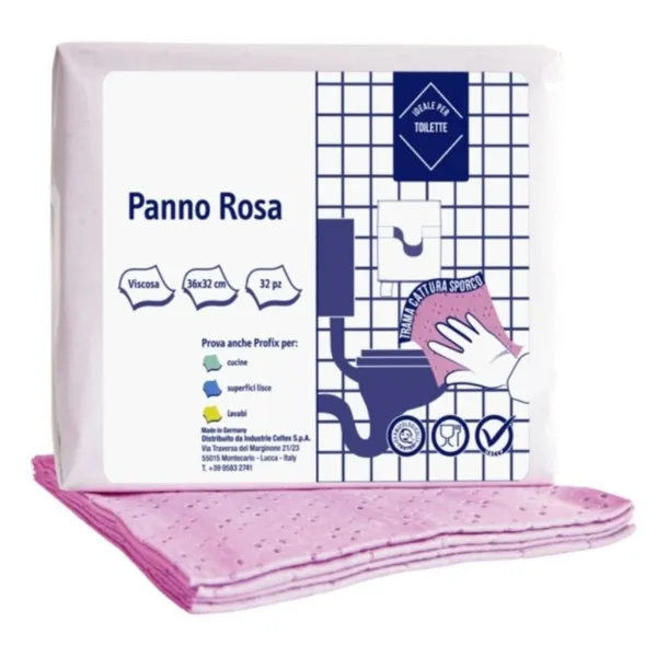 Mikrošķiedras šifons Rozā - 360 x 320 mm - 32 gabali komplektā